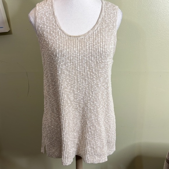 J. Jill Tops - Pure Jill J. Jill Cream Sleeveless Knit Top
